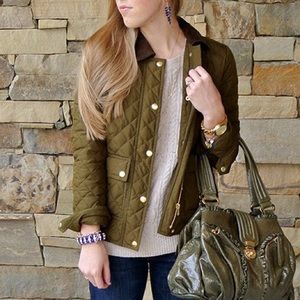 JCrew Quilted Down Jacket, Small